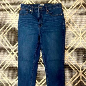 Jcrew curvy toothpick in Dryden wash size 31